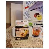 Hamilton Beach Food Chopper, Apple Peeler/Corer, Hamilton Beach Single Blender, Egg Poacher