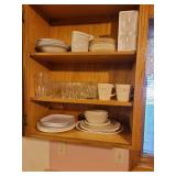Contents of Kitchen Cabinet (Corelle, Corning Ware, Glasses, Coffee Cups) BRING YOUR OWN BOXES!