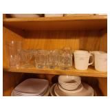 Contents of Kitchen Cabinet (Corelle, Corning Ware, Glasses, Coffee Cups) BRING YOUR OWN BOXES!