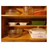 Contents of Kitchen Cabinet (Pyrex, Fire King, Corning Ware, Anchor Hocking) BRING YOUR OWN BOXES!
