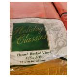 Flannel Backed 52 x 90 Tablecloths