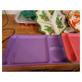 Table Linens, Plastic Meal Trays, and Plastic Serving Trays