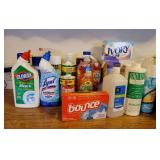 Cleaning Supplies, Laundry Supplies, Air Fresheners, Dish Pan, and Drainer
