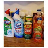 Cleaning Supplies, Laundry Supplies, Air Fresheners, Dish Pan, and Drainer