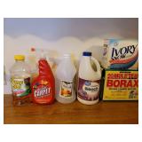 Cleaning Supplies, Laundry Supplies, Air Fresheners, Dish Pan, and Drainer