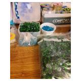 Stuffing, Spanish Moss, Ribbon Supplies, Yarns, and Glass Crafting Beads