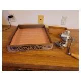 Wooden Kiwi Box, Cheese Box, and Universal Food Grinder