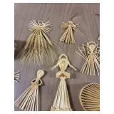 Handmade Wheat Weaving Decor (angels)
