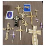 Handmade Wheat Weaving Decor (Crosses)