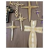 Handmade Wheat Weaving Decor (Crosses)