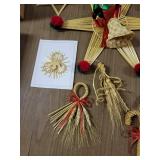 Handmade Wheat Weaving Decor (Christmas) Tote Included