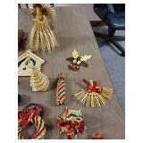 Handmade Wheat Weaving Decor (Christmas) Tote Included