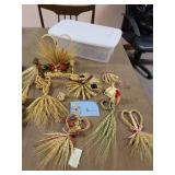 Handmade Wheat Weaving Decor