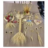 Handmade Wheat Weaving Decor