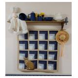 Home Decor (Enamelware, Quilting, Ceramic Pitcher and Bowl, and Doll (Shelf NOT Included)