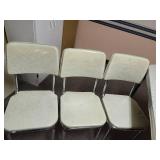 Vintage Table and 6 Chairs (see pics for minor damage to chairs) 6
