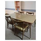 Vintage Table and 6 Chairs (see pics for minor damage to chairs) 5