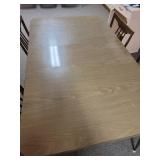 Vintage Table and 6 Chairs (see pics for minor damage to chairs) 5