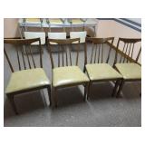 Vintage Table and 6 Chairs (see pics for minor damage to chairs) 5