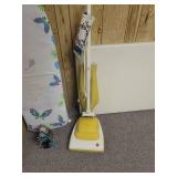 Hoover Vacuum, Ironing Board, and Iron