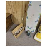 Hoover Vacuum, Ironing Board, and Iron