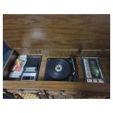 Montgomery Ward Airline Stereo Cabinet, Solid State AM/FM/Multiplex Stereo Receiver/8 Track Player/Turntable, Stereo Works Well, 8Track and Turntable Not Tested