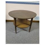 Vintage End Table 28" Across (Located in basement)