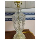 End Table 24 x 18 x 22.5 and 3 Way Lamp Located in basement