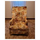 Vintage Swivel Rocking Chair Located in Basement