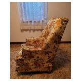 Vintage Swivel Rocking Chair Located in Basement