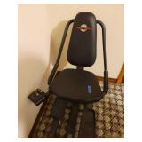 Pro-Form Rebel Recumbent Bike and Elliptical Crosstrainer Located in Basement