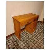 Desk 33.5 x 14.5 x 29 Located in Basement