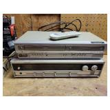 Magnavox DVD/VHS Player (powers on) and Lloyds AM/FM Stereo Receiver (No Cord)