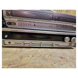 Magnavox DVD/VHS Player (powers on) and Lloyds AM/FM Stereo Receiver (No Cord)