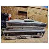 Magnavox DVD/VHS Player (powers on) and Lloyds AM/FM Stereo Receiver (No Cord)