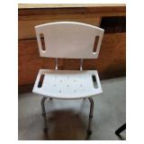 Shower Chair, Beach Towel, and Walking Stick