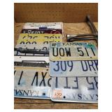 License Plates and 2 Tire Irons