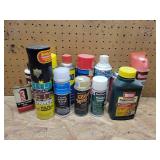 Household Chemicals, Spray Paint, Wood Stain, and Automotive Fluids