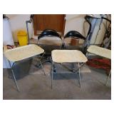 3 Vintage TV Trays and 2 Chairs on Wheels