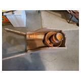 Metal Wheelbarrow, Planter Pole, New Show Shovel, Wooden Wheelbarrow with Garden Edging and Yard Sticks with Advertisement