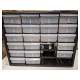 Akro-Mils 24-Drawer Plastic Storage Cabinet -AKM10124 (20-inch x 16-inch x 6.5-inch)