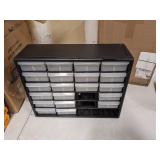 Akro-Mils 24-Drawer Plastic Storage Cabinet -AKM10124 (20-inch x 16-inch x 6.5-inch)