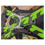 Honeywell Miller Full Body Harness, Vest Style, S/M, Polyester, Green