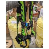 Honeywell Miller Full Body Harness, Vest Style, S/M, Polyester, Green