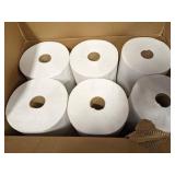 Paper Towel Roll, Tough Guy, Hardwound, White, 1,000 ft Roll Length, PK 6