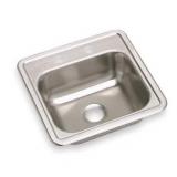ELKAY K115152 Drop-In Mount Drop-In Sink, 2 Hole, Satin Finish