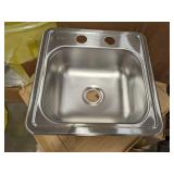 ELKAY K115152 Drop-In Mount Drop-In Sink, 2 Hole, Satin Finish