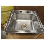 ELKAY K115152 Drop-In Mount Drop-In Sink, 2 Hole, Satin Finish