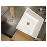 MUSTEE 63M 24 in W x 24 in L x 10 in H, Fiberglass, Mop Sink