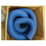 Industrial Ducting Hose, Hose Inside Dia. 3 in, Hose Length 25 ft, Hose Color Blue, 24 psi